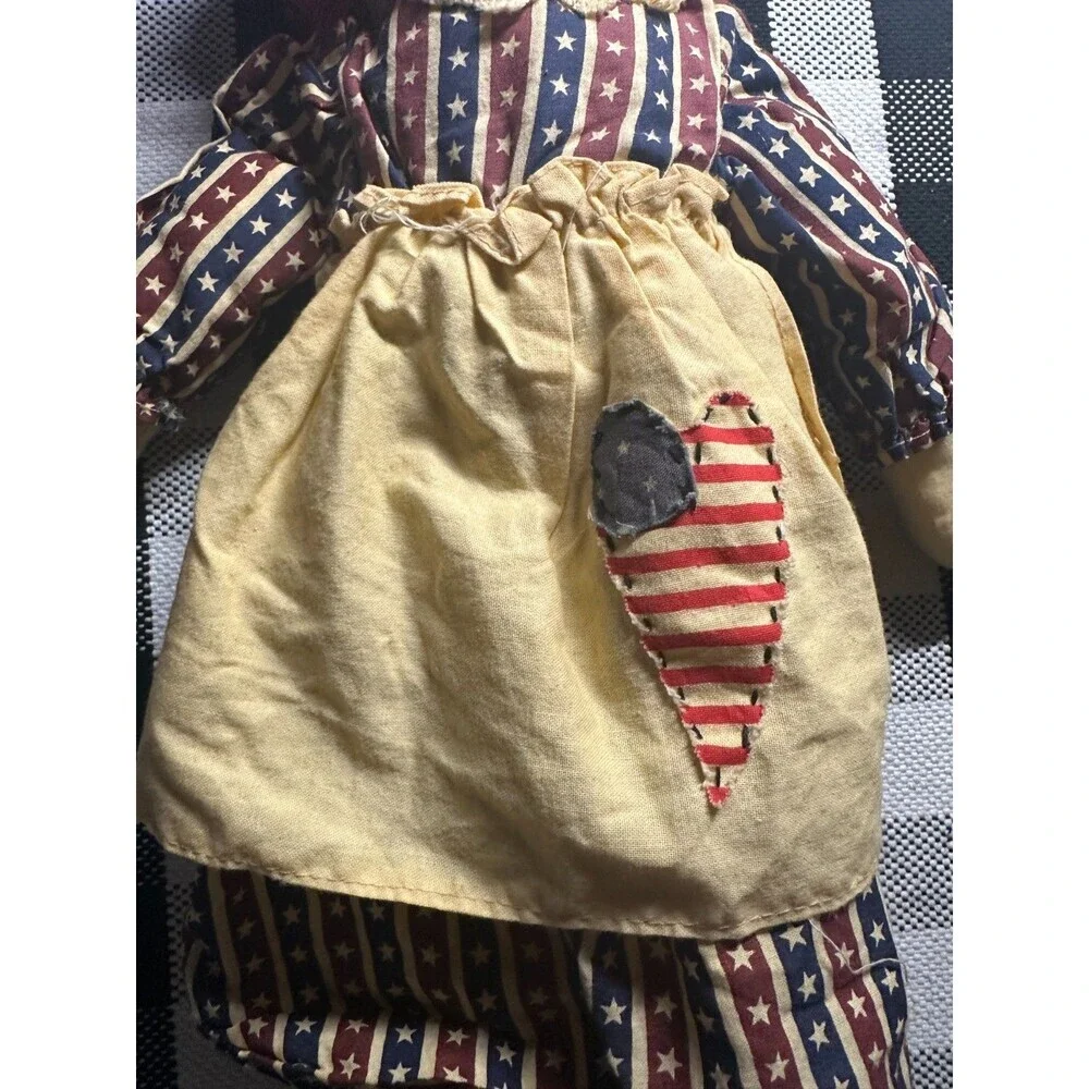 Raggedy Ann 20” Doll Springford‎ Gifts Country Folk. Star Dress